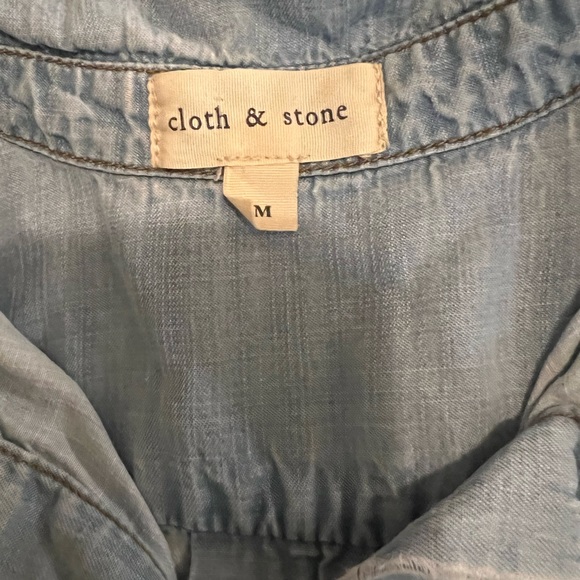 Cloth & Stone Lightweight Tencel “denim” Shirt - Picture 3 of 7
